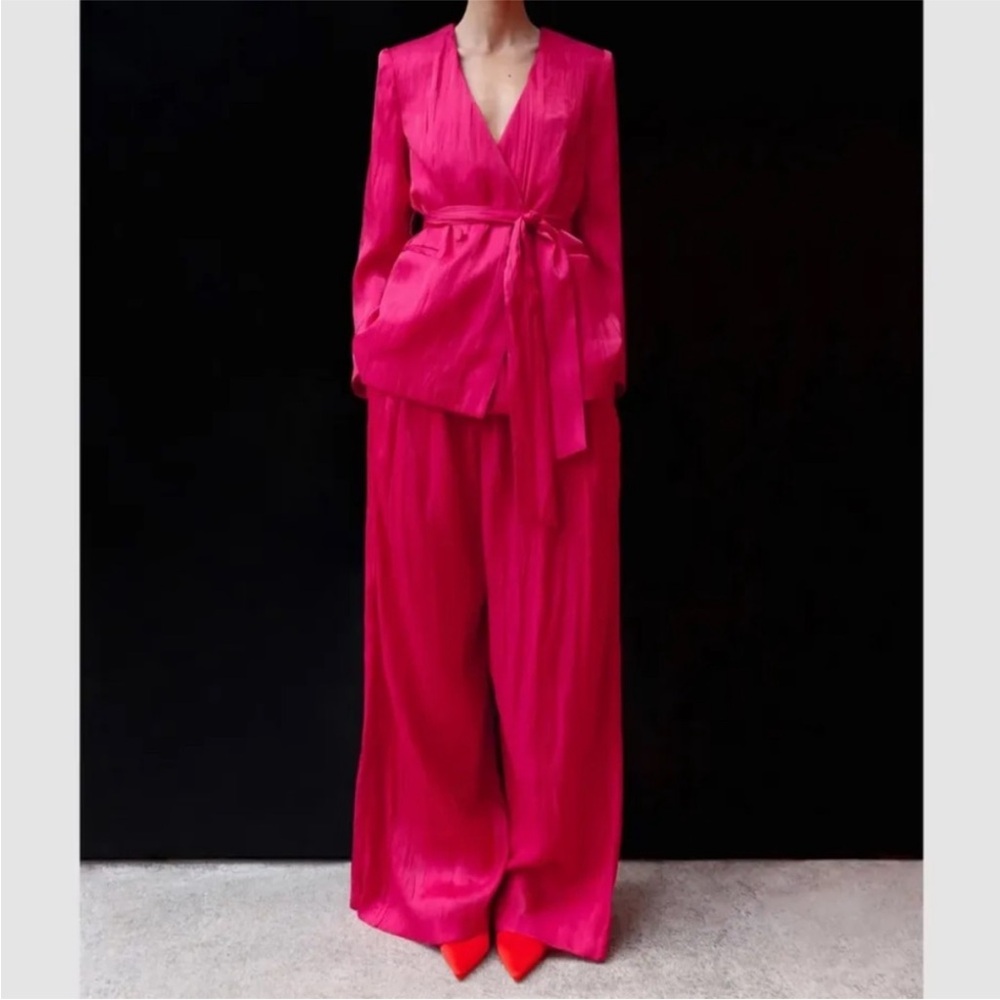 Zara 2-piece Satin Suit